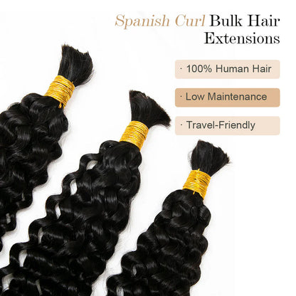 Detailed product image of Spanish curl human hair